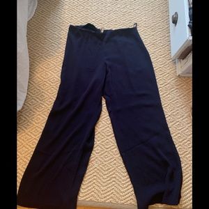 Eileen fisher navy silk pants